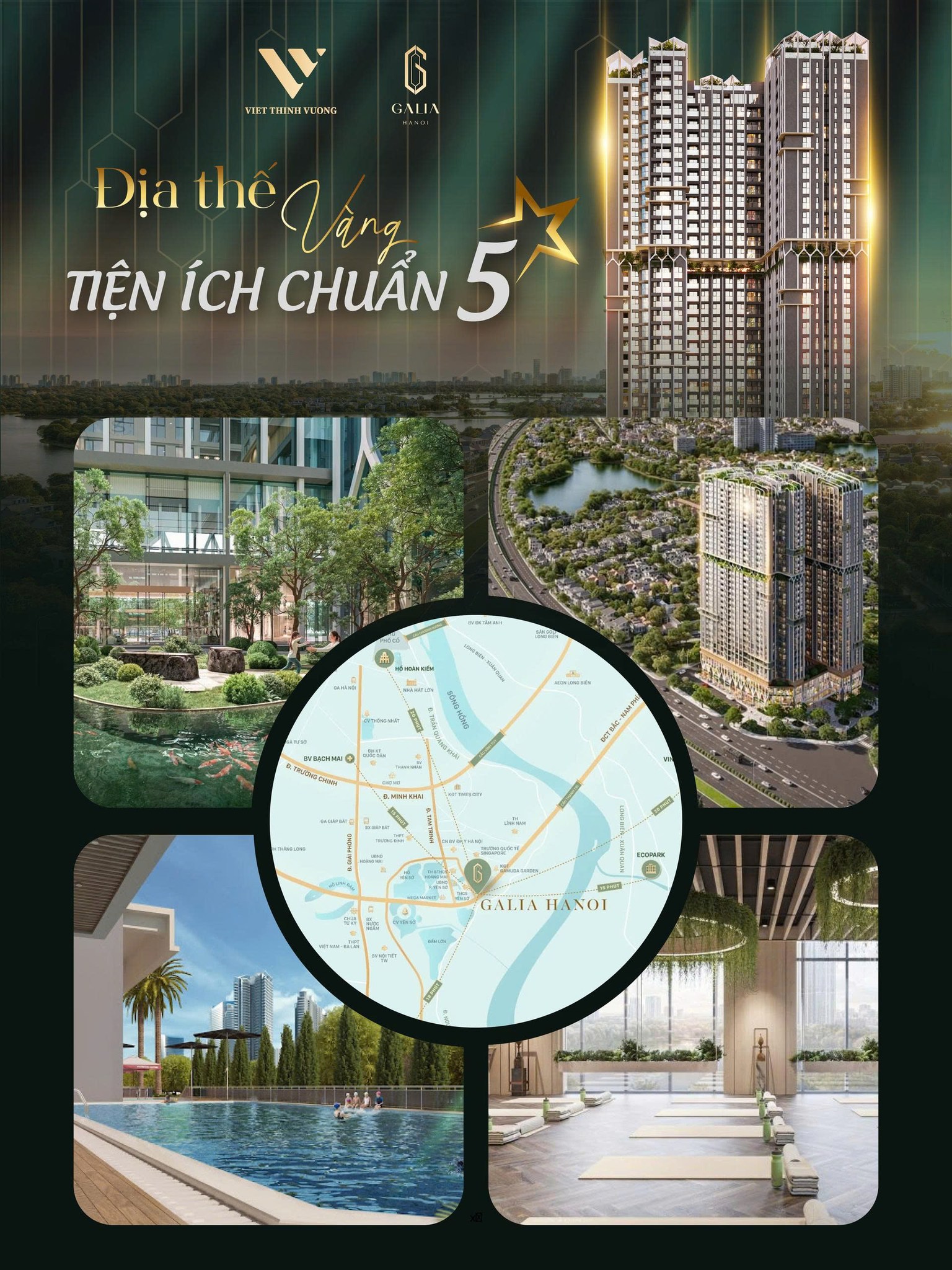 Galia Địa Thế Vàng Tiện ích Chuẩn 5 Sao