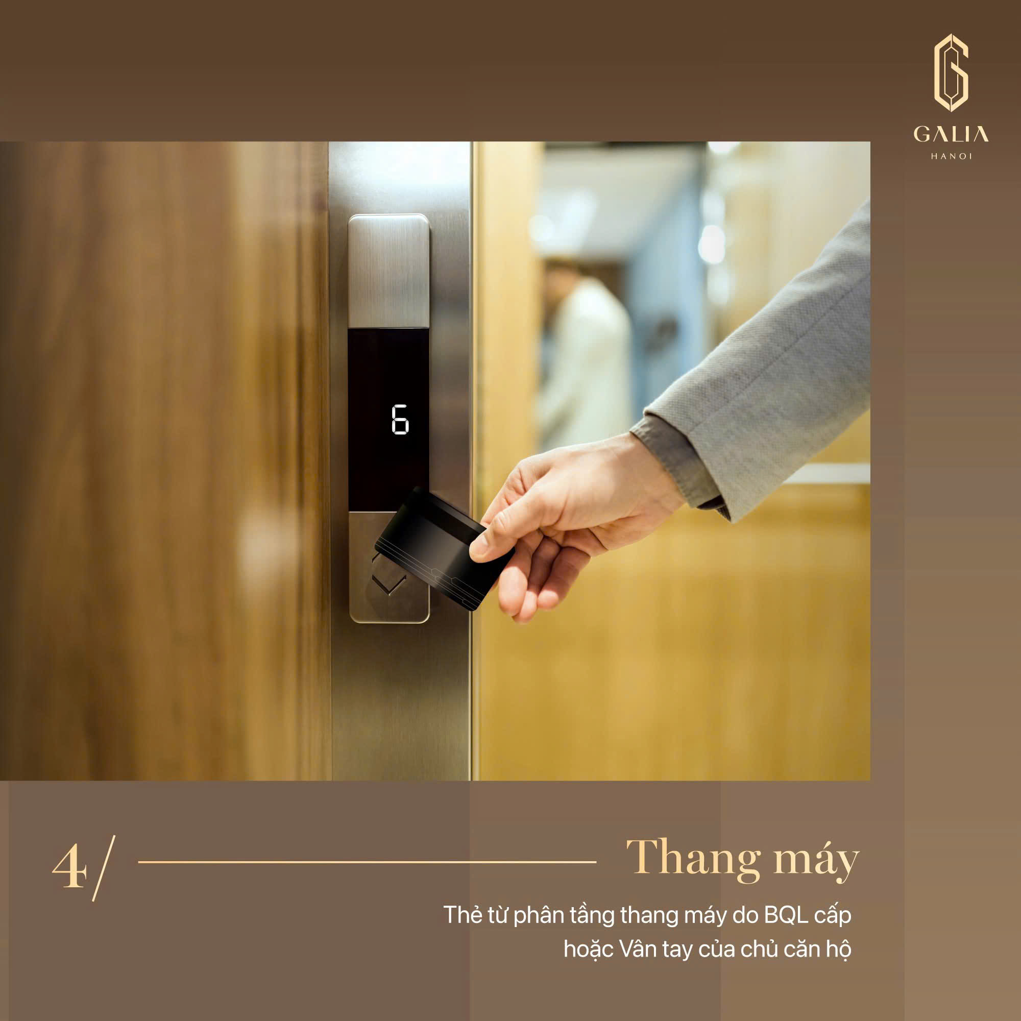 Thang Máy Dùng Thẻ Từ Phân Tầng