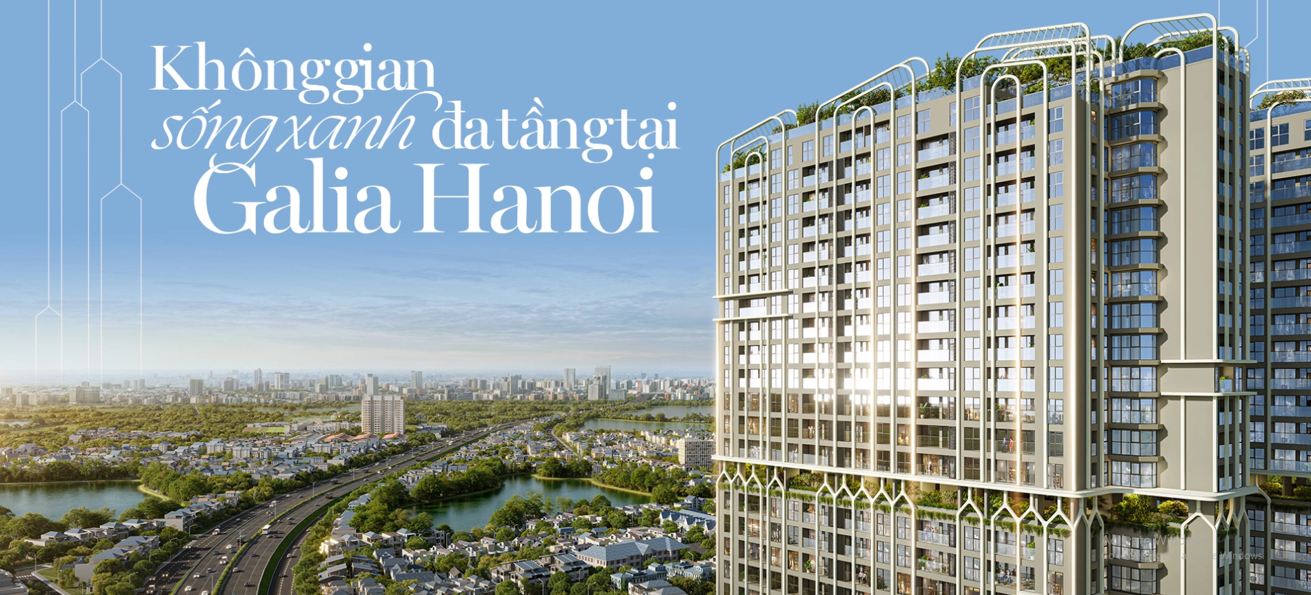 Không Gian Sống Xanh đa Tầng Tại Galia Hanoi